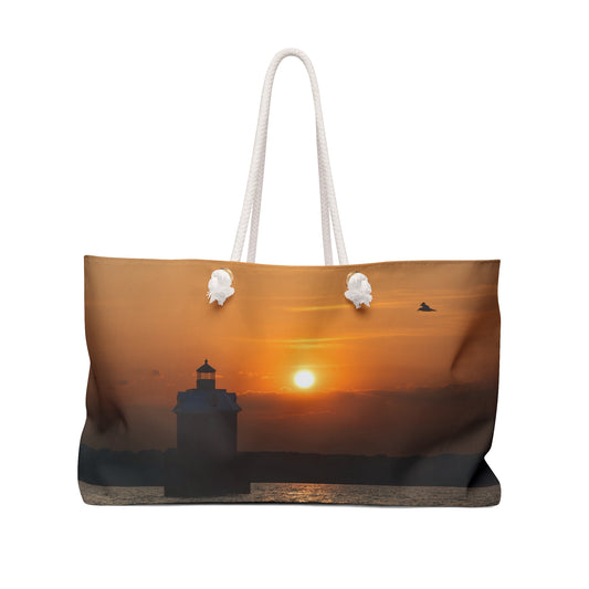 "Sunset at Sandy Point" Weekender Bag