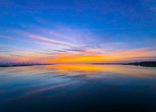 Sunrise over Laws Gut -- Digital Print