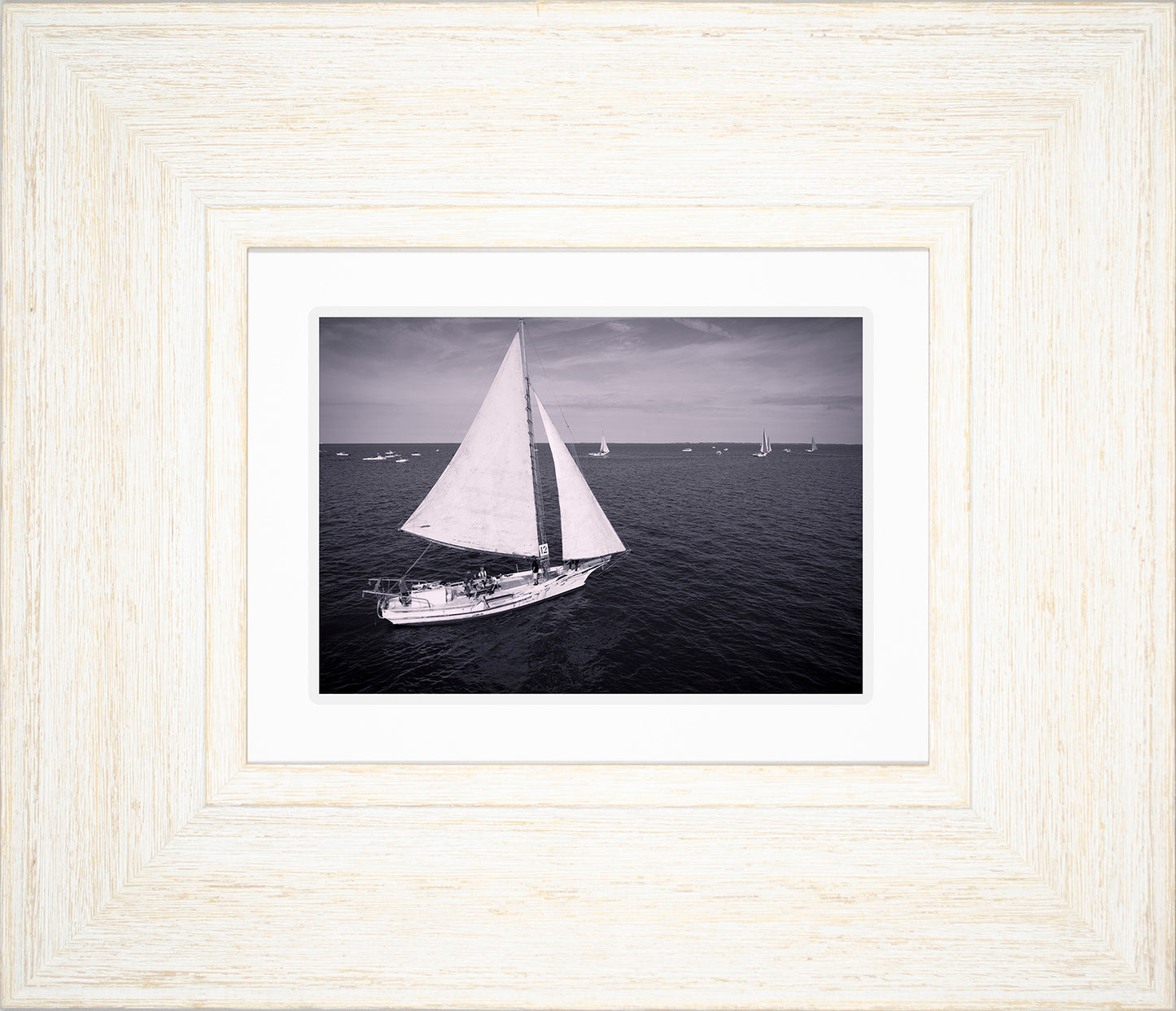 2022 Deal Island Skipjack Races - The Messenger (BW) -- Digital Print
