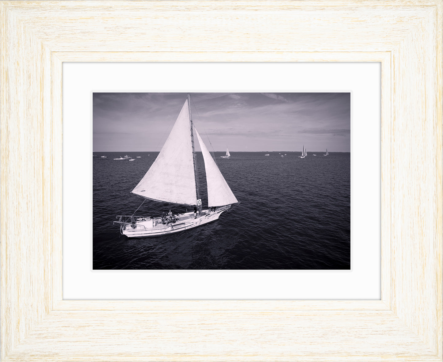 2022 Deal Island Skipjack Races - The Messenger (BW) -- Digital Print