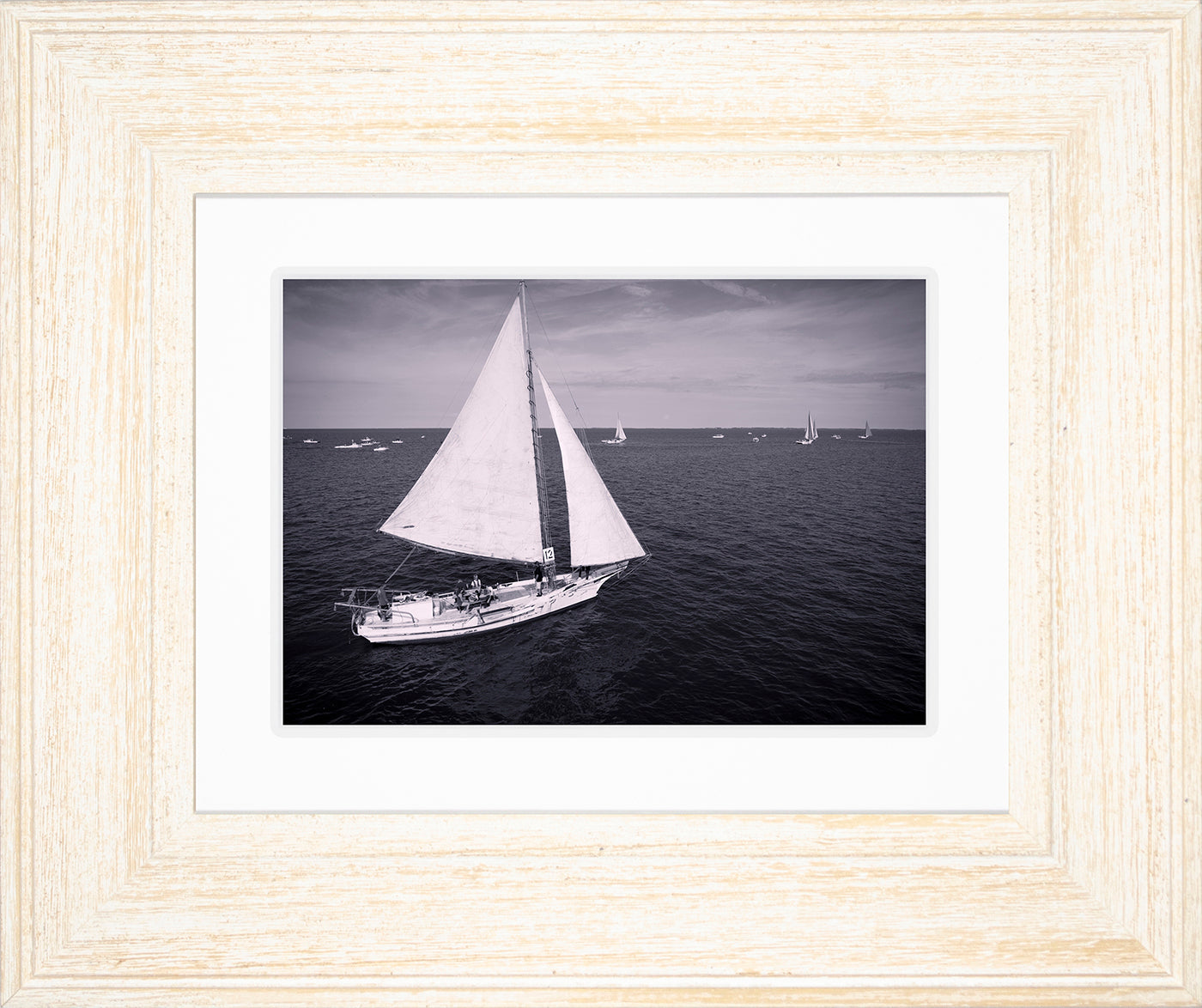2022 Deal Island Skipjack Races - The Messenger (BW) -- Digital Print