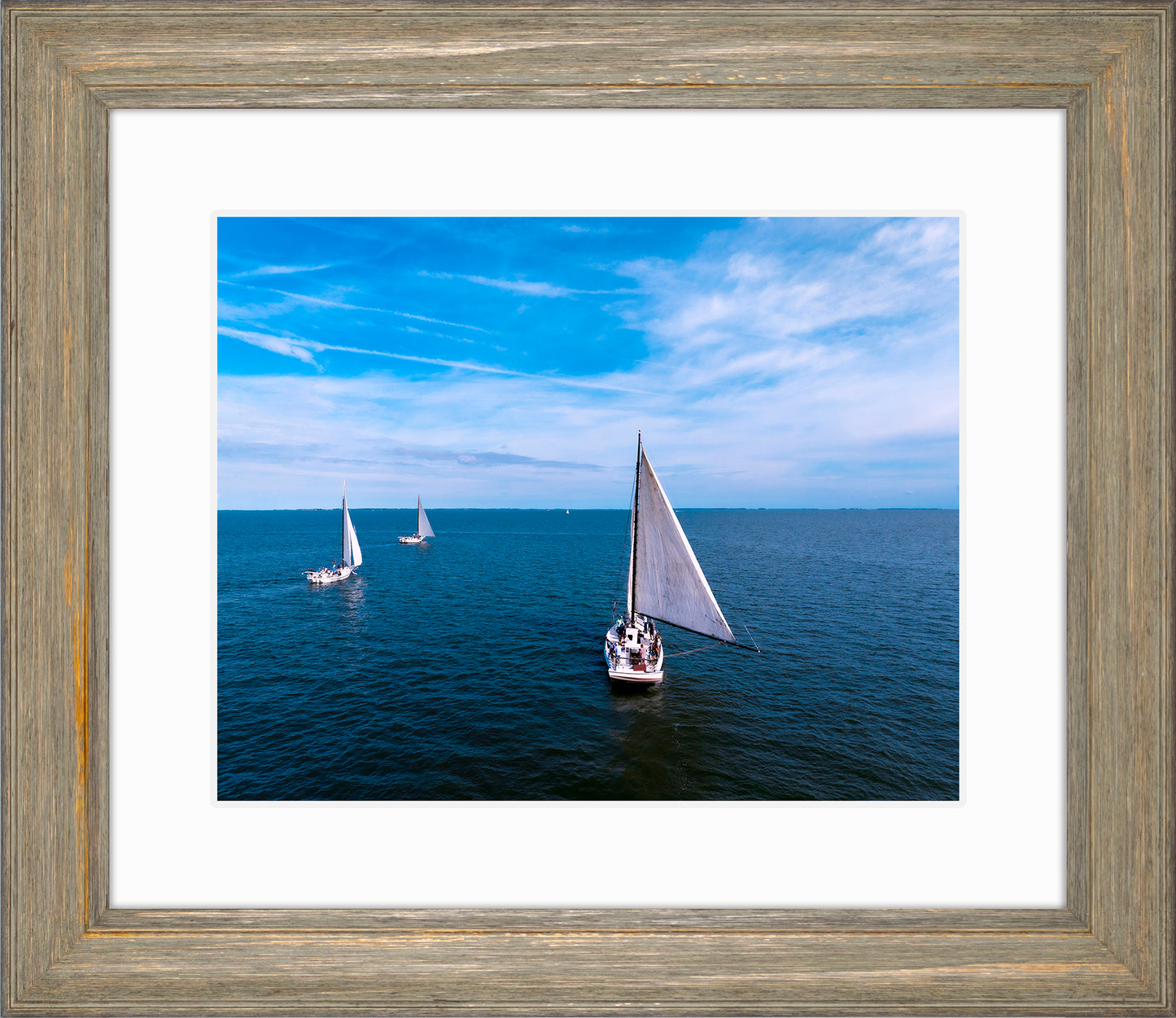 2022 Deal Island Skipjack Races - Three Down Wind -- Digital Print
