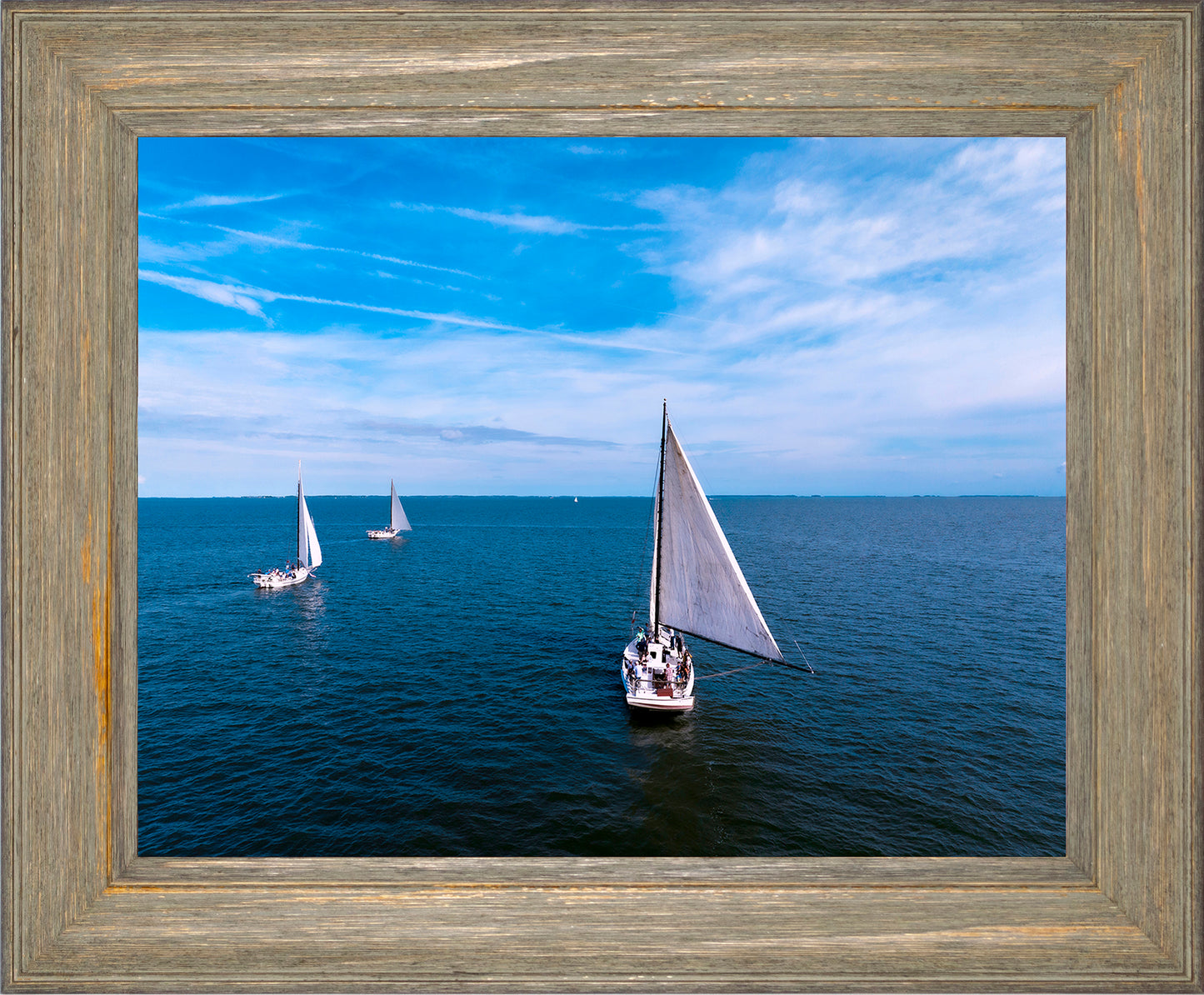 2022 Deal Island Skipjack Races - Three Down Wind -- Digital Print