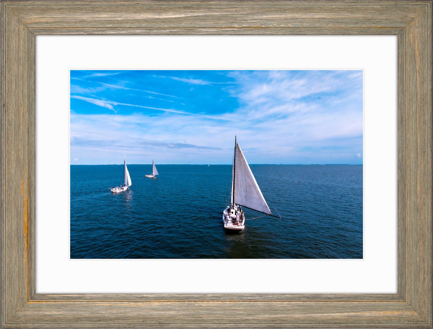 2022 Deal Island Skipjack Races - Three Down Wind -- Digital Print