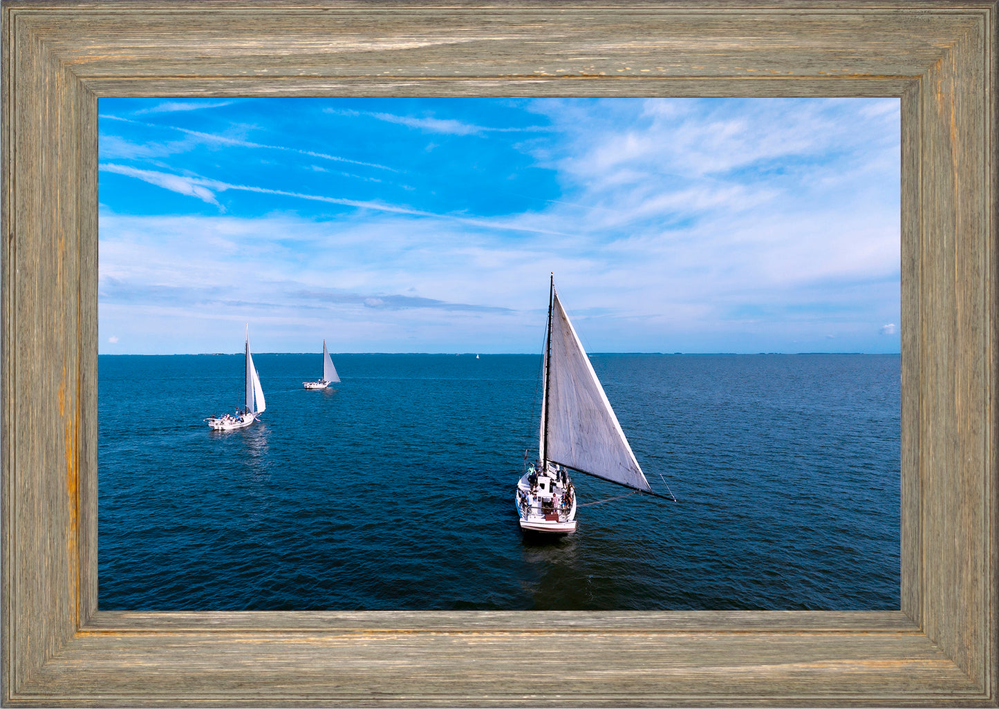 2022 Deal Island Skipjack Races - Three Down Wind -- Digital Print