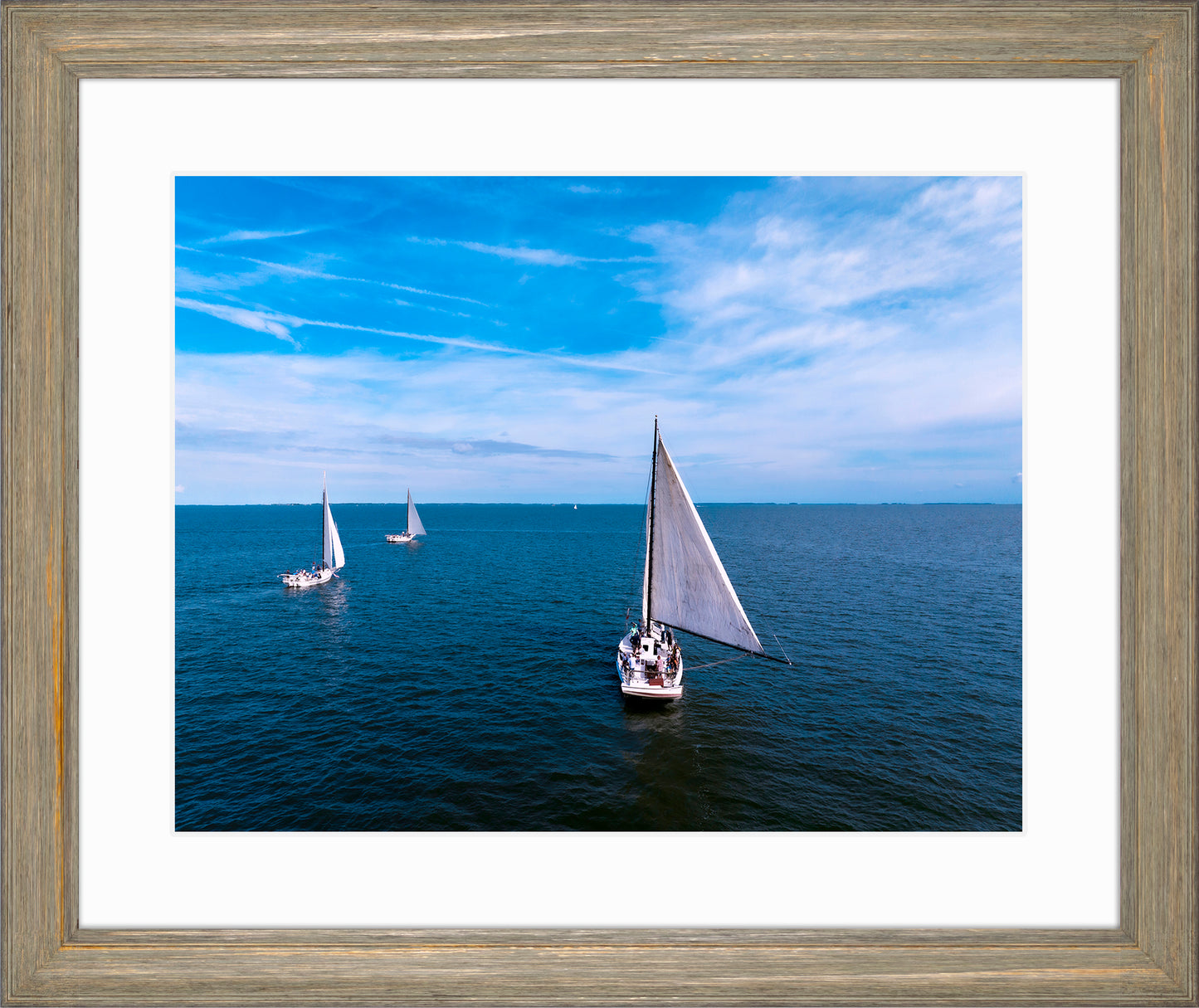 2022 Deal Island Skipjack Races - Three Down Wind -- Digital Print