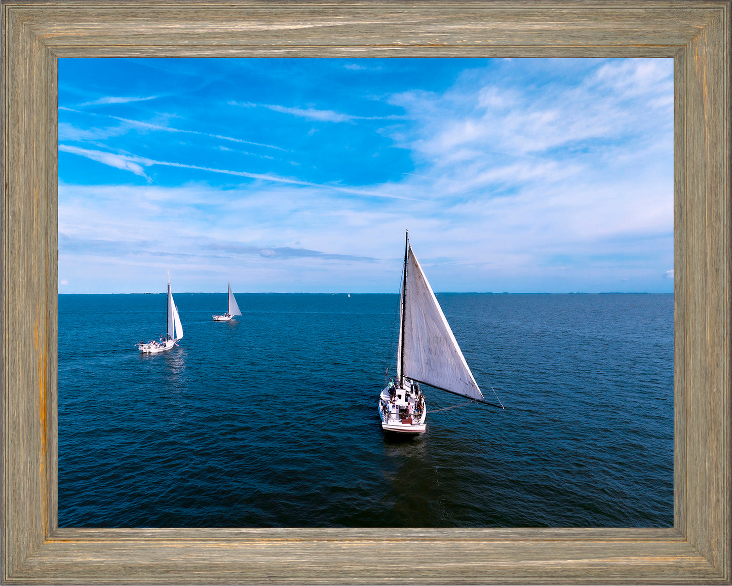 2022 Deal Island Skipjack Races - Three Down Wind -- Digital Print