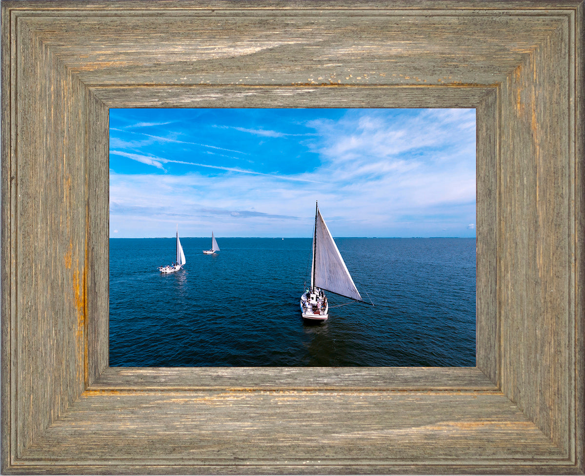 2022 Deal Island Skipjack Races - Three Down Wind -- Digital Print