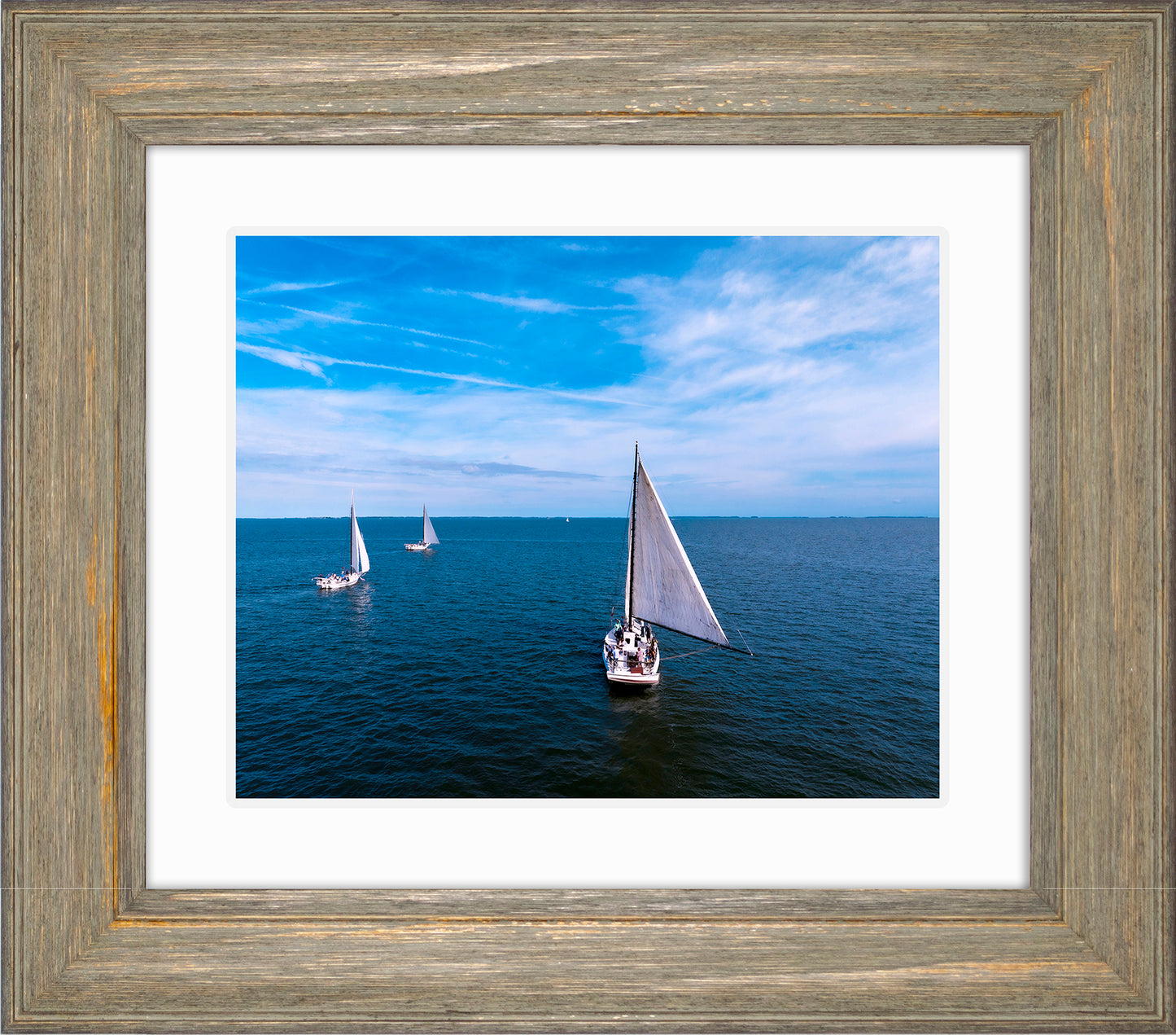 2022 Deal Island Skipjack Races - Three Down Wind -- Digital Print