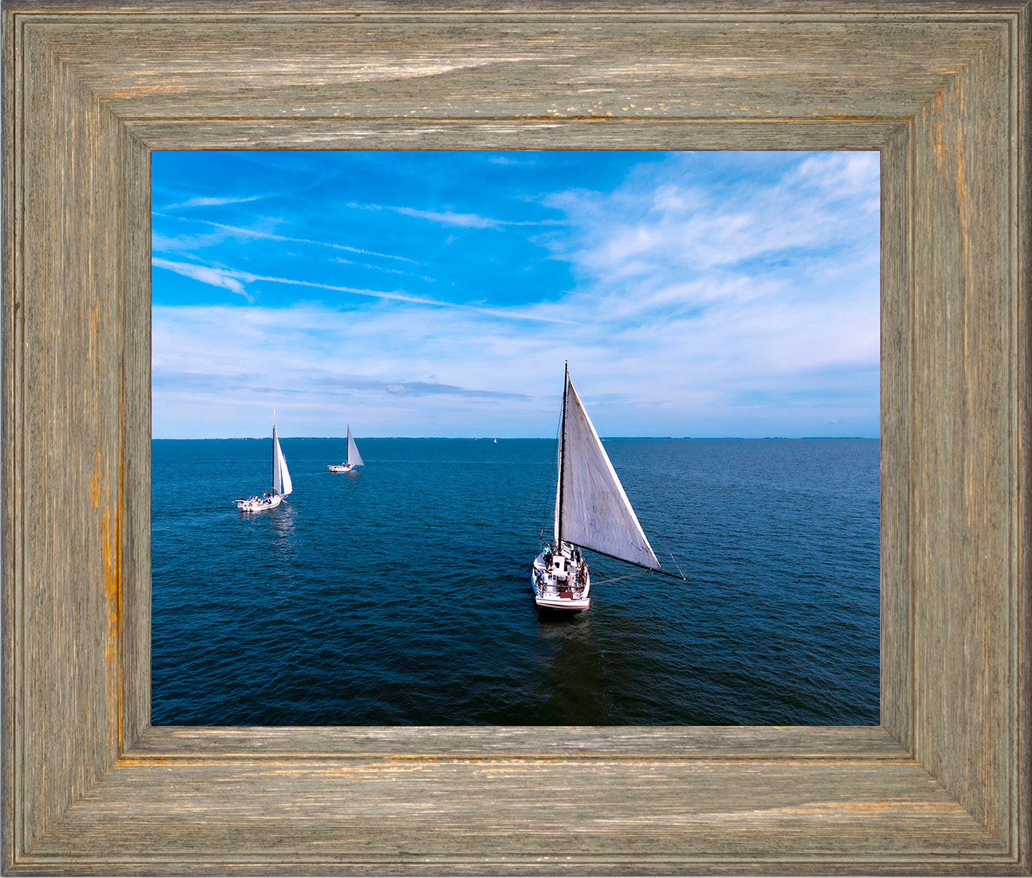 2022 Deal Island Skipjack Races - Three Down Wind -- Digital Print