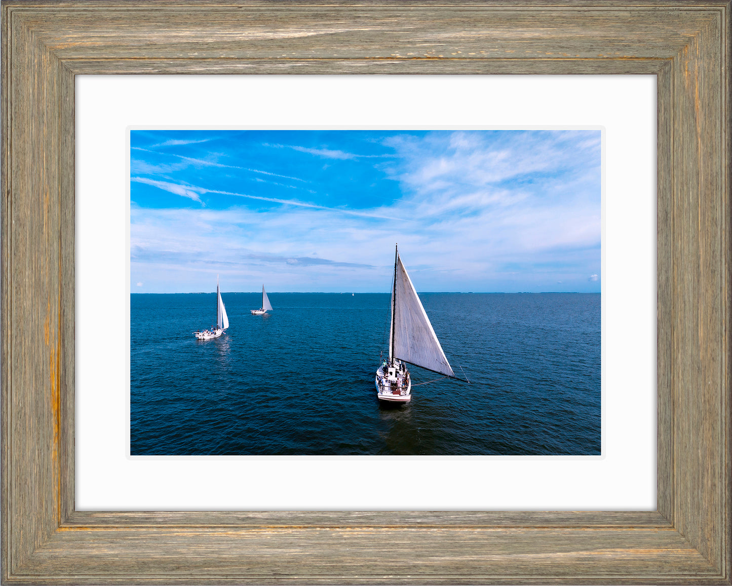 2022 Deal Island Skipjack Races - Three Down Wind -- Digital Print