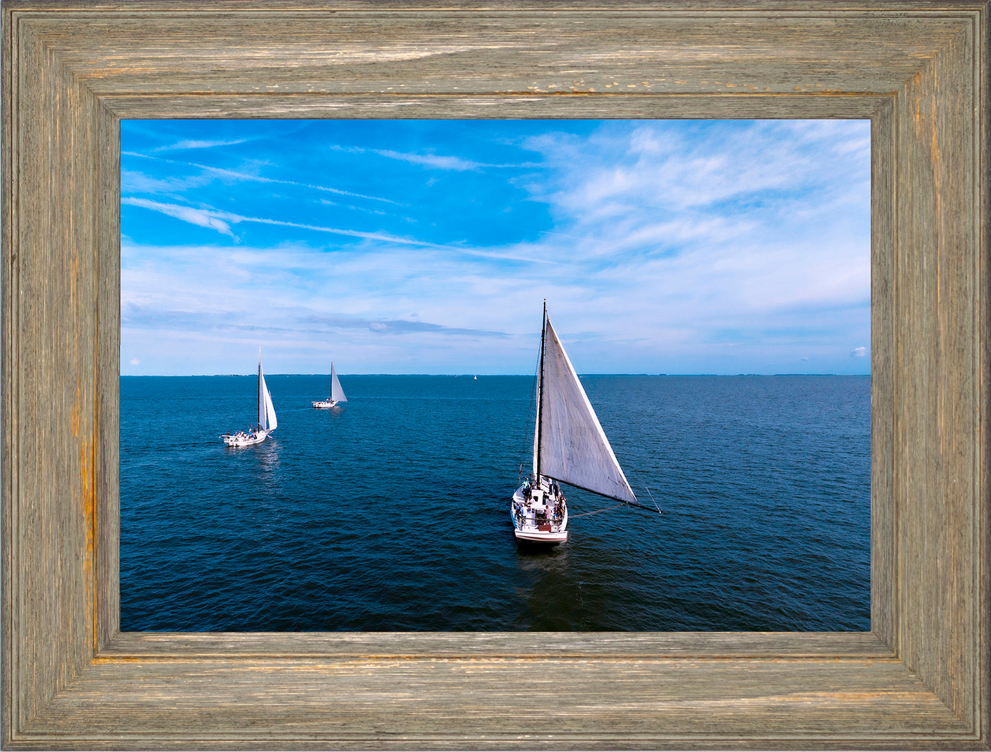 2022 Deal Island Skipjack Races - Three Down Wind -- Digital Print