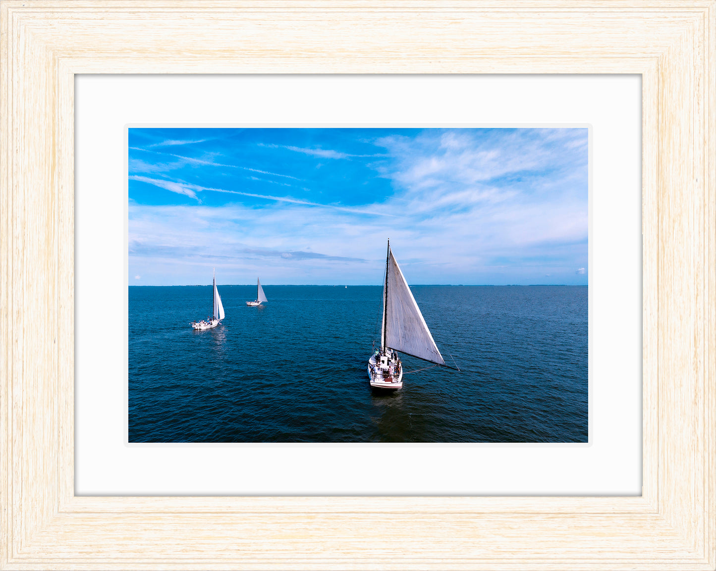 2022 Deal Island Skipjack Races - Three Down Wind -- Digital Print