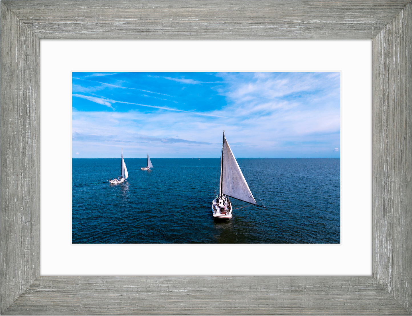2022 Deal Island Skipjack Races - Three Down Wind -- Digital Print