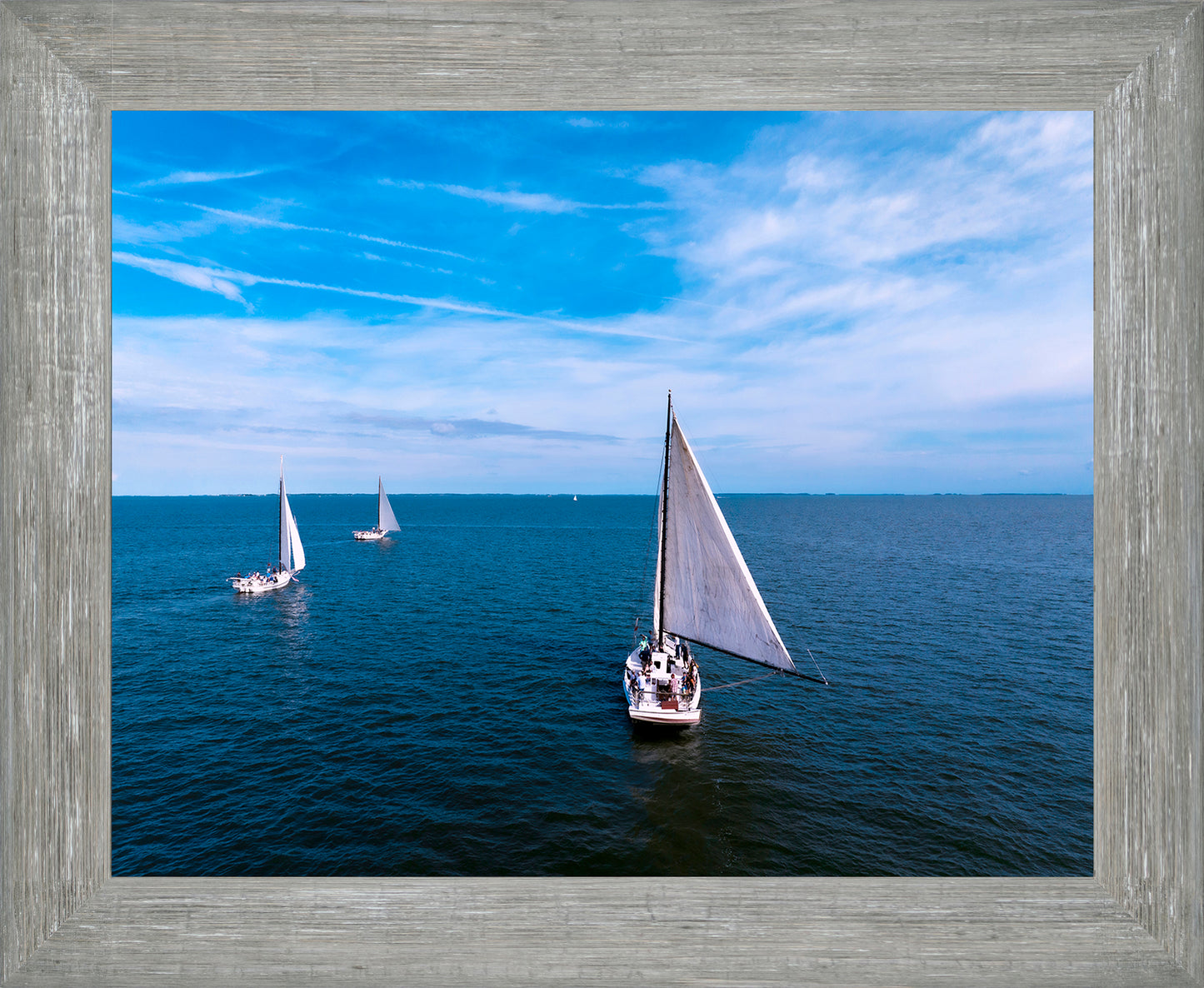 2022 Deal Island Skipjack Races - Three Down Wind -- Digital Print