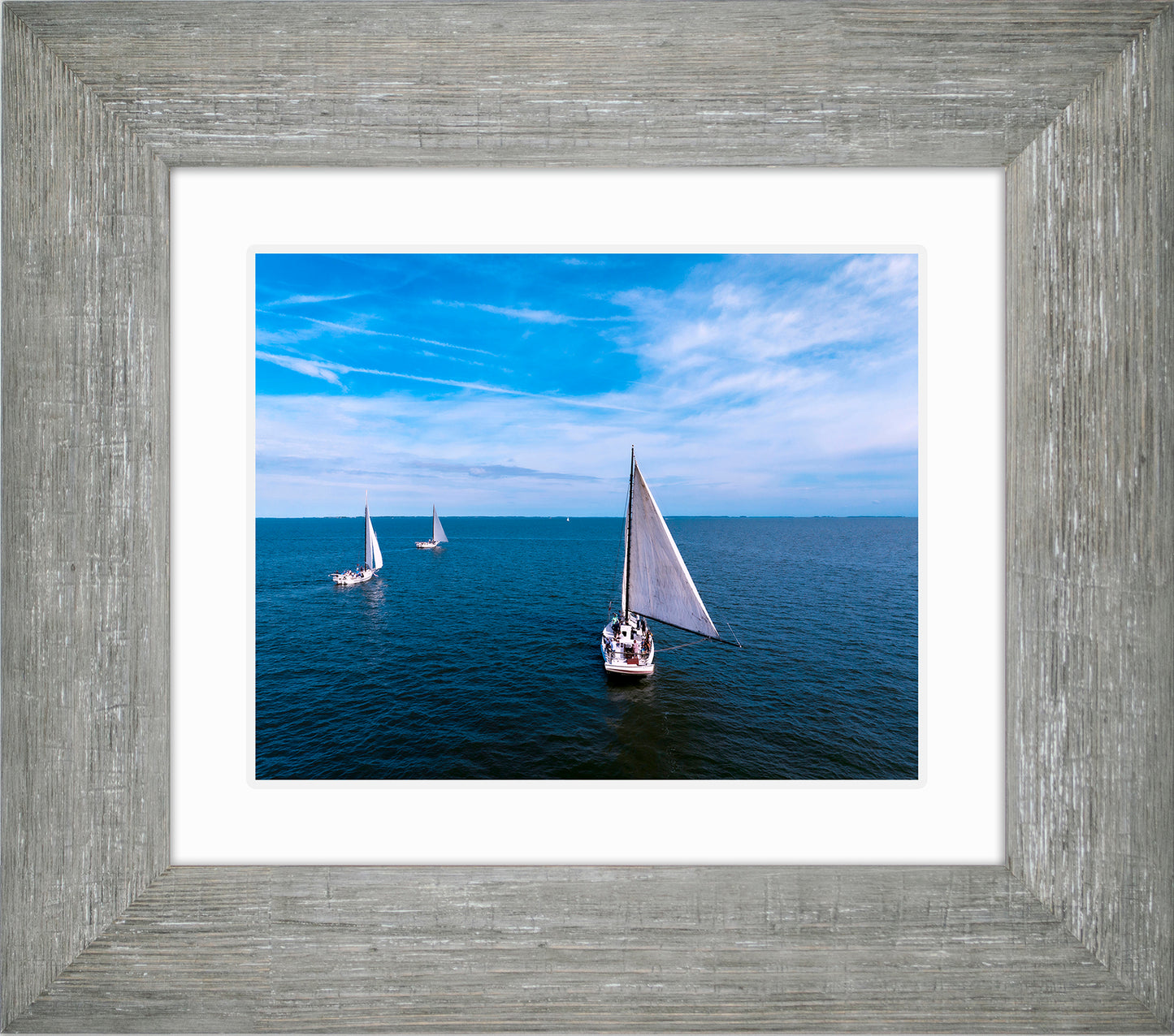 2022 Deal Island Skipjack Races - Three Down Wind -- Digital Print