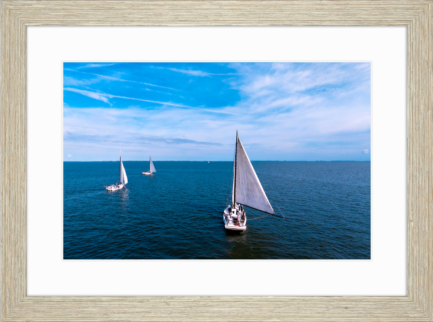 2022 Deal Island Skipjack Races - Three Down Wind -- Digital Print