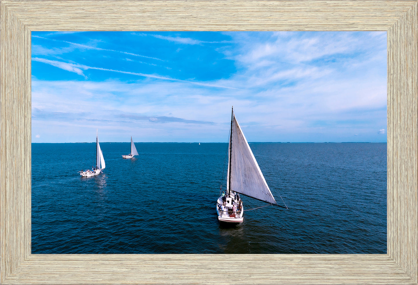 2022 Deal Island Skipjack Races - Three Down Wind -- Digital Print