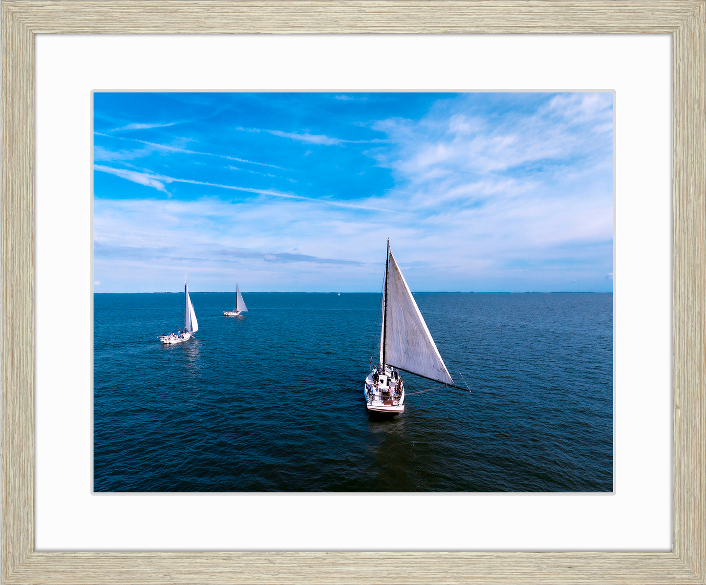 2022 Deal Island Skipjack Races - Three Down Wind -- Digital Print