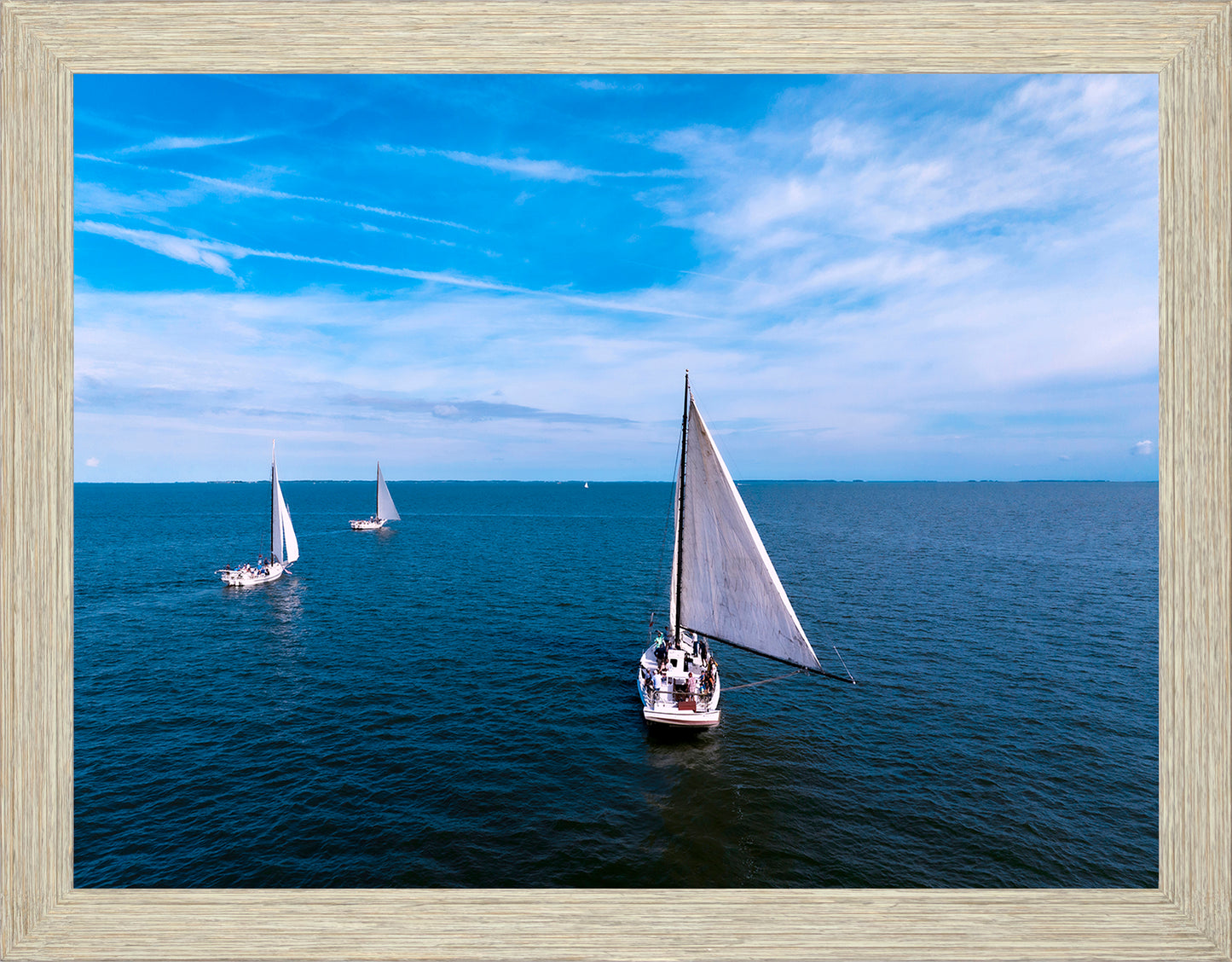 2022 Deal Island Skipjack Races - Three Down Wind -- Digital Print