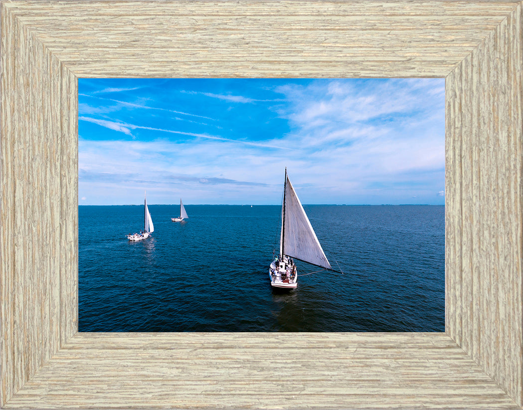 2022 Deal Island Skipjack Races - Three Down Wind -- Digital Print