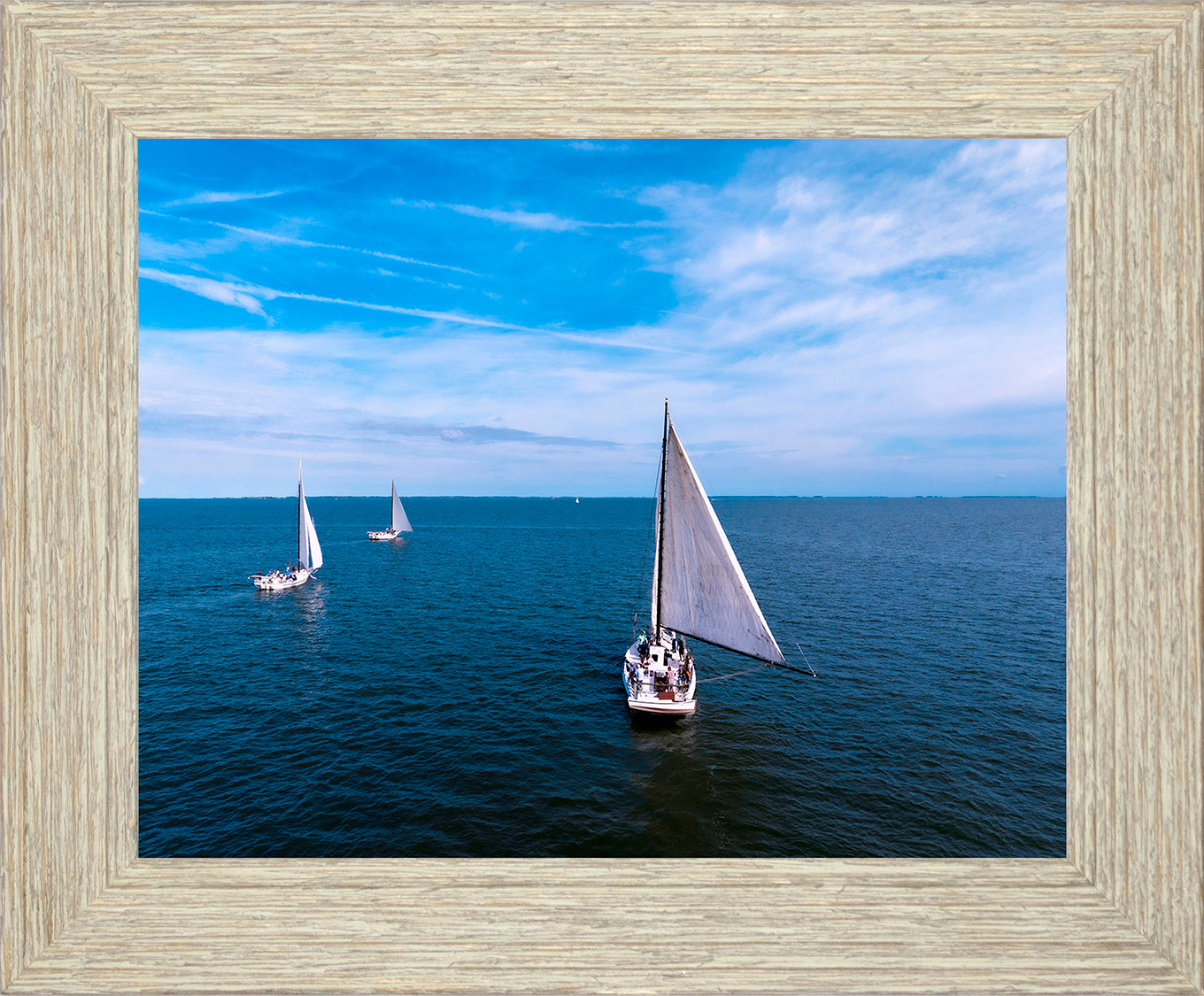 2022 Deal Island Skipjack Races - Three Down Wind -- Digital Print