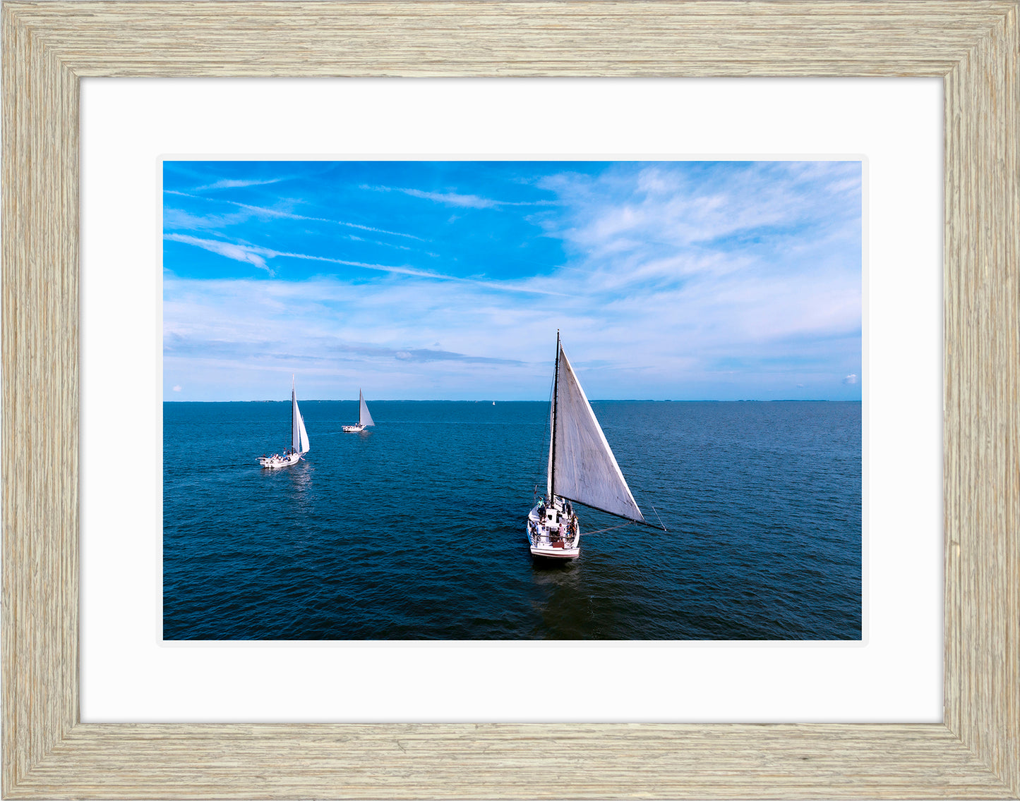 2022 Deal Island Skipjack Races - Three Down Wind -- Digital Print