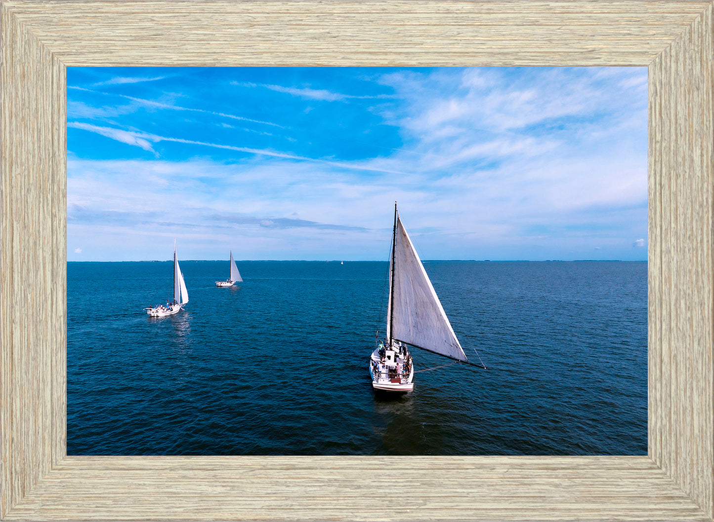 2022 Deal Island Skipjack Races - Three Down Wind -- Digital Print
