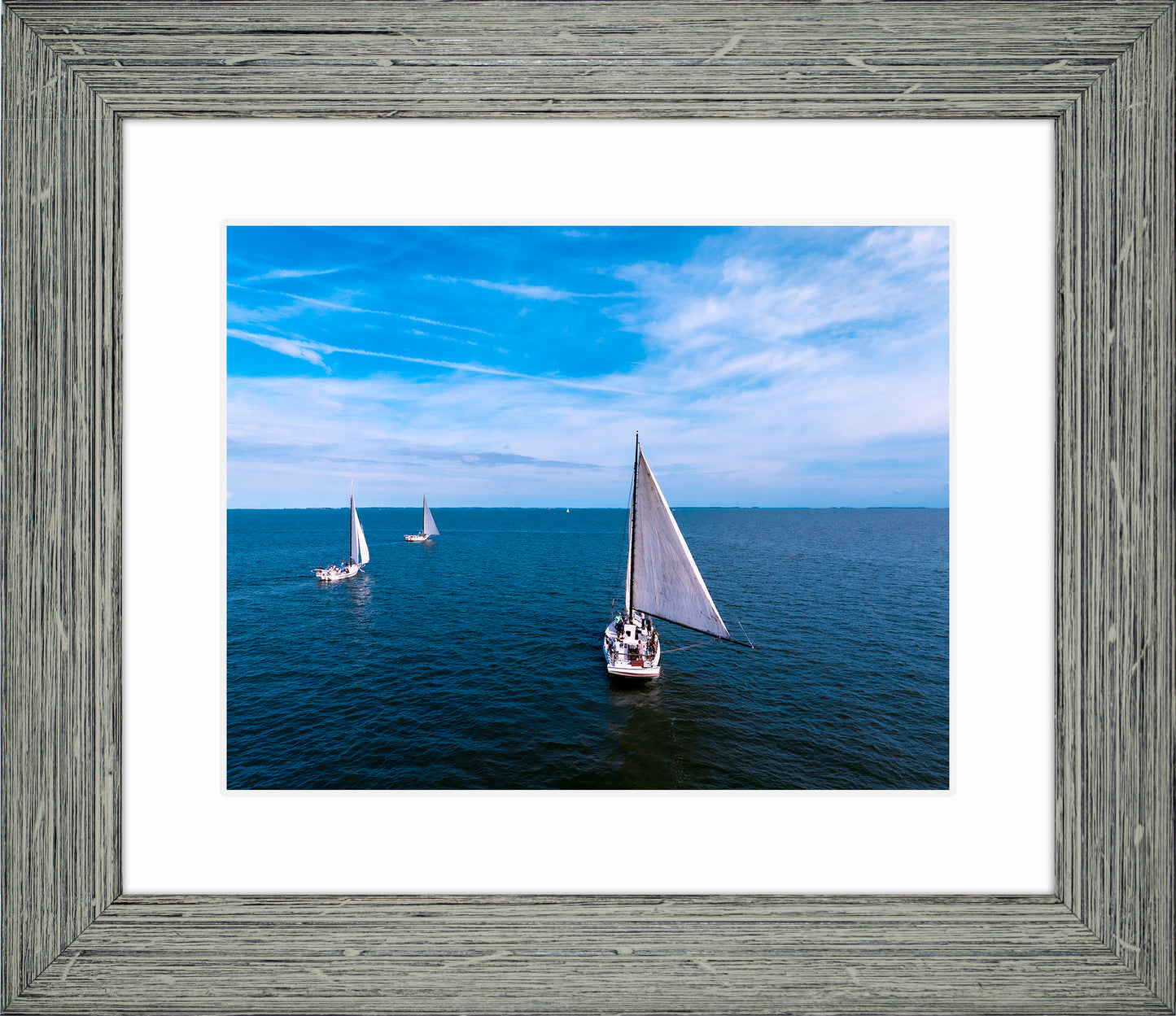 2022 Deal Island Skipjack Races - Three Down Wind -- Digital Print