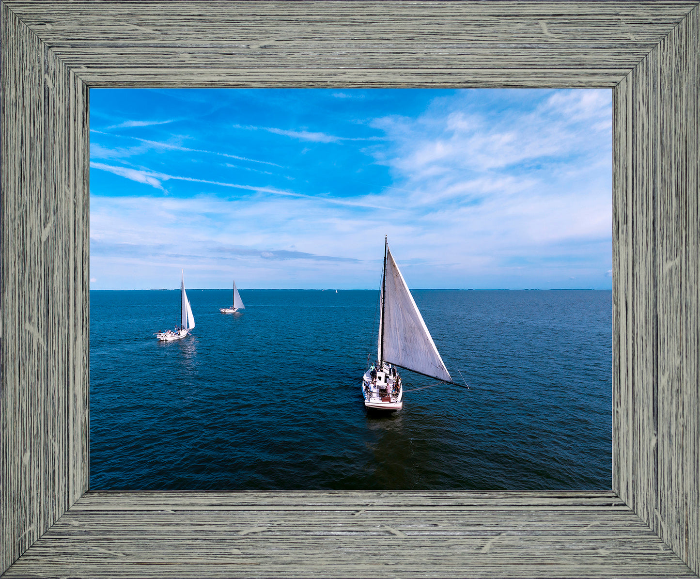 2022 Deal Island Skipjack Races - Three Down Wind -- Digital Print