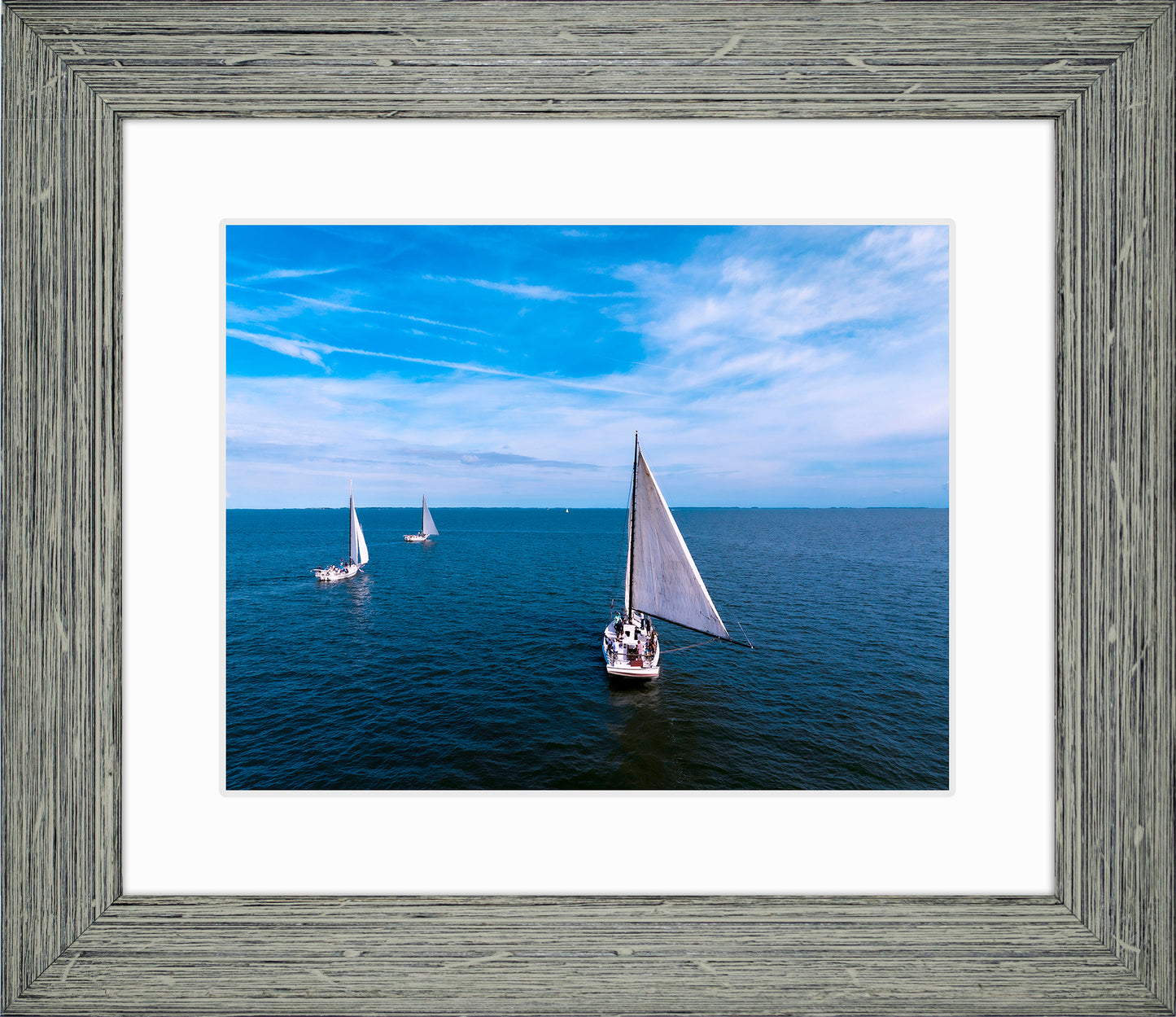 2022 Deal Island Skipjack Races - Three Down Wind -- Digital Print
