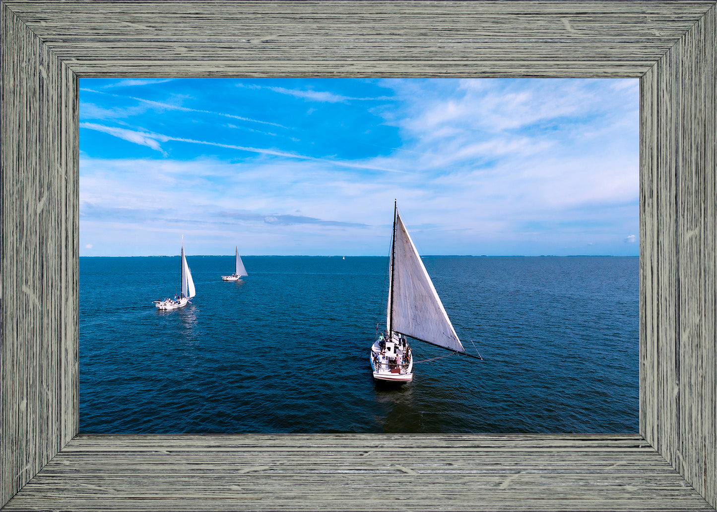 2022 Deal Island Skipjack Races - Three Down Wind -- Digital Print