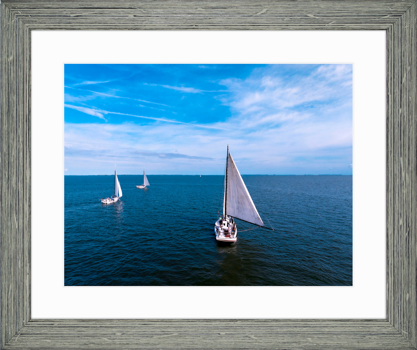 2022 Deal Island Skipjack Races - Three Down Wind -- Digital Print