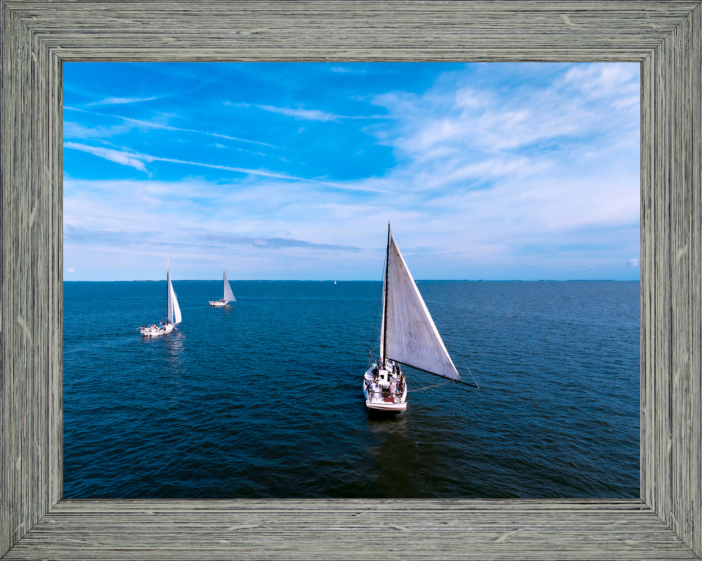 2022 Deal Island Skipjack Races - Three Down Wind -- Digital Print