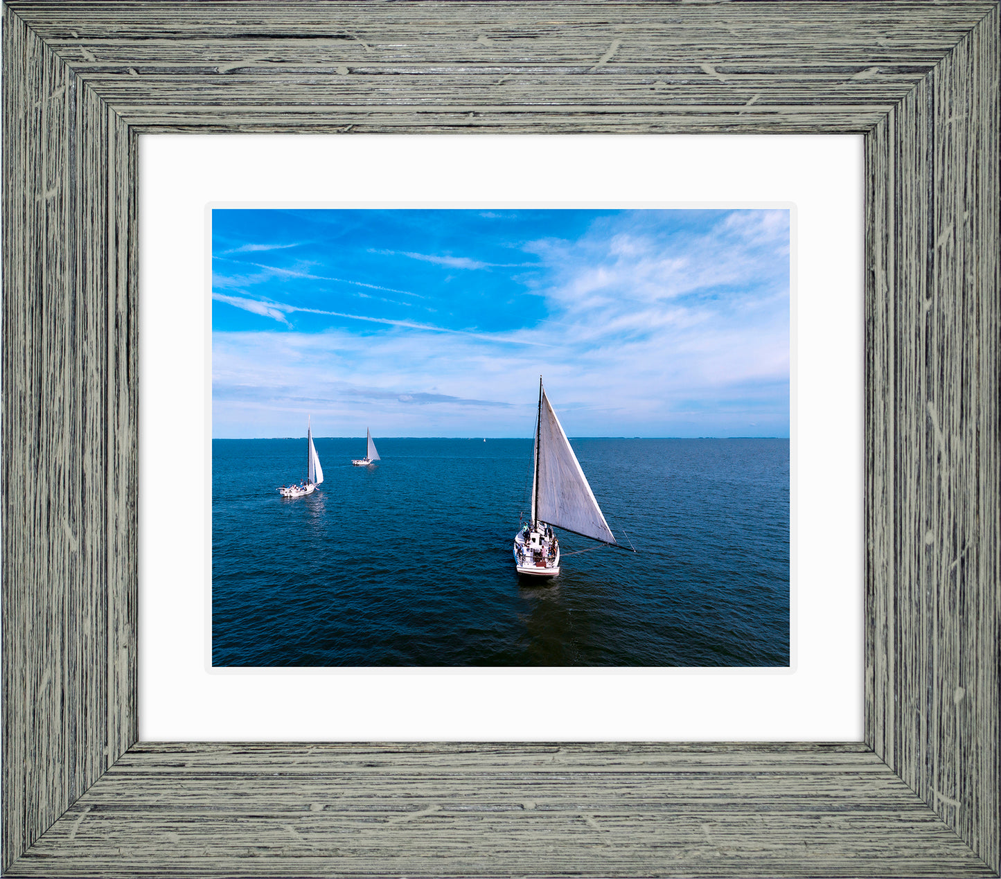 2022 Deal Island Skipjack Races - Three Down Wind -- Digital Print