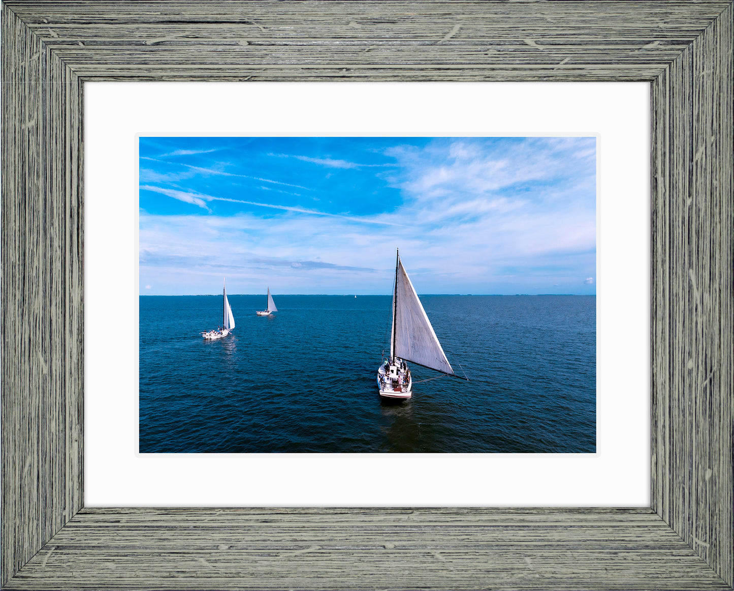 2022 Deal Island Skipjack Races - Three Down Wind -- Digital Print