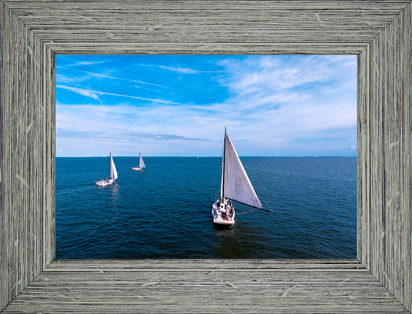 2022 Deal Island Skipjack Races - Three Down Wind -- Digital Print