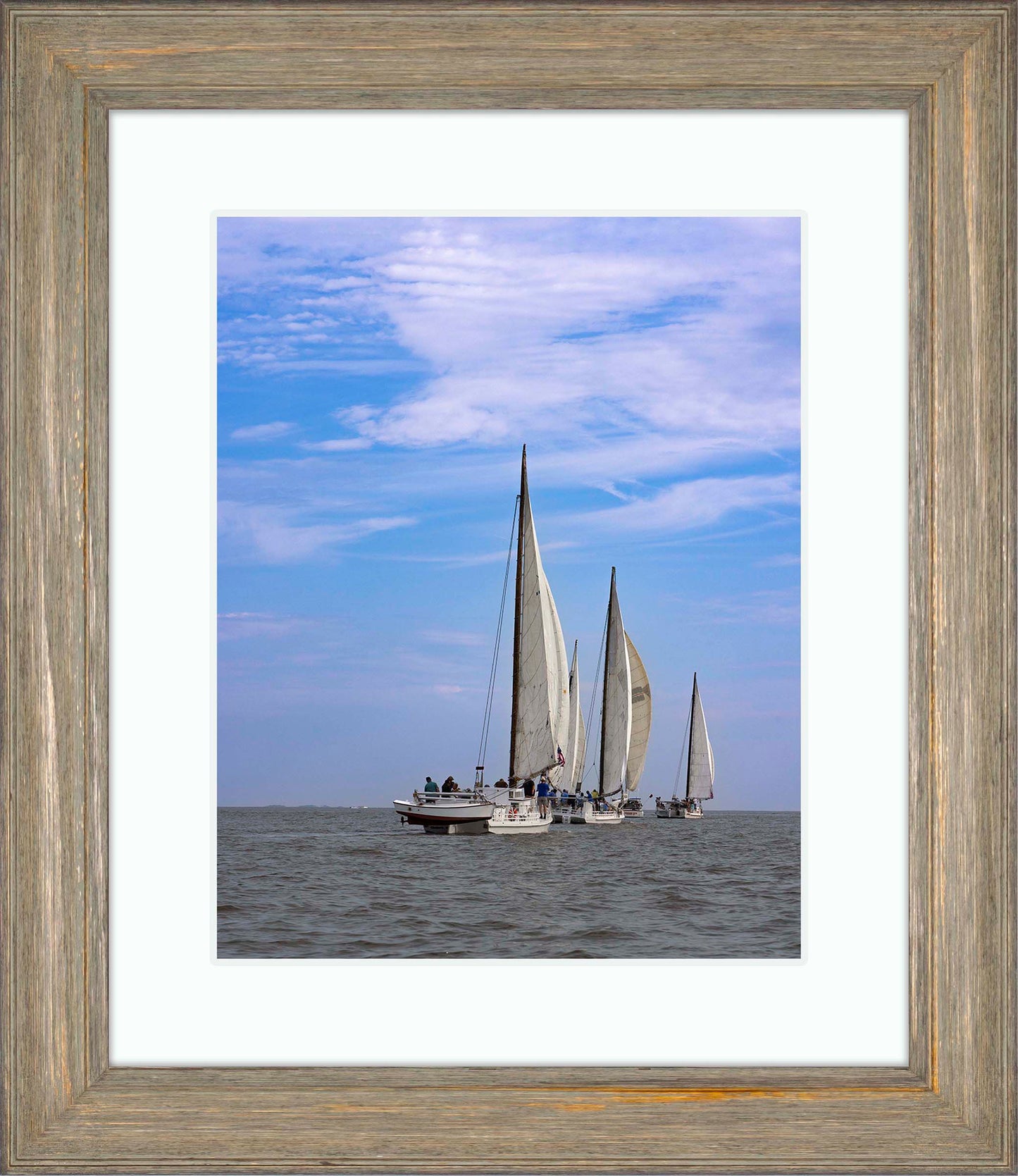 2023 Deal Island Skipjack Races - Committee Boat Run -- Digital Print