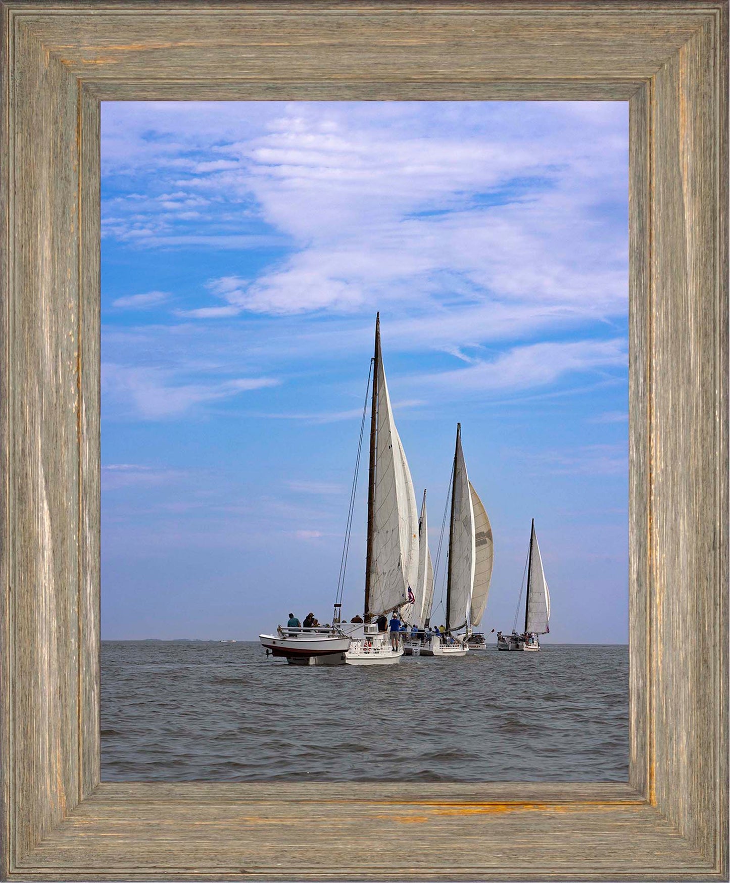 2023 Deal Island Skipjack Races - Committee Boat Run -- Digital Print