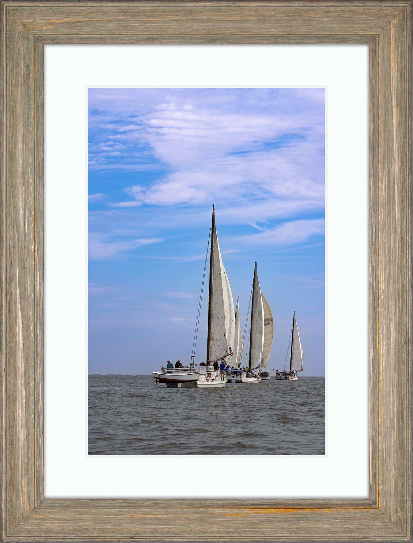 2023 Deal Island Skipjack Races - Committee Boat Run -- Digital Print