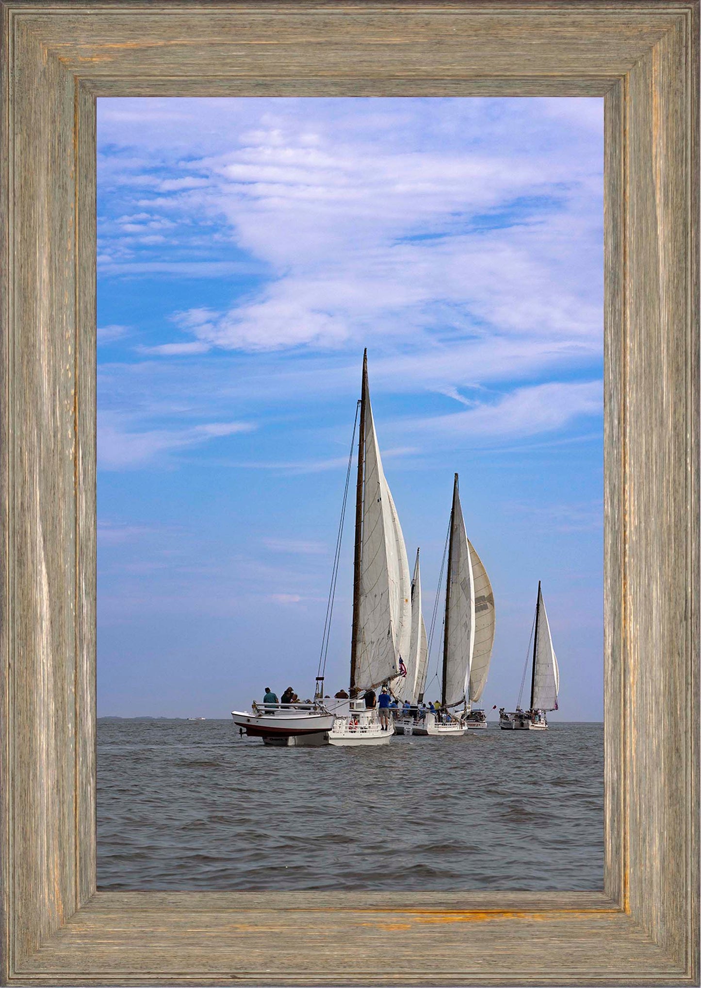 2023 Deal Island Skipjack Races - Committee Boat Run -- Digital Print