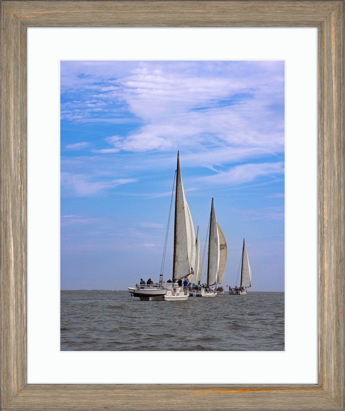 2023 Deal Island Skipjack Races - Committee Boat Run -- Digital Print