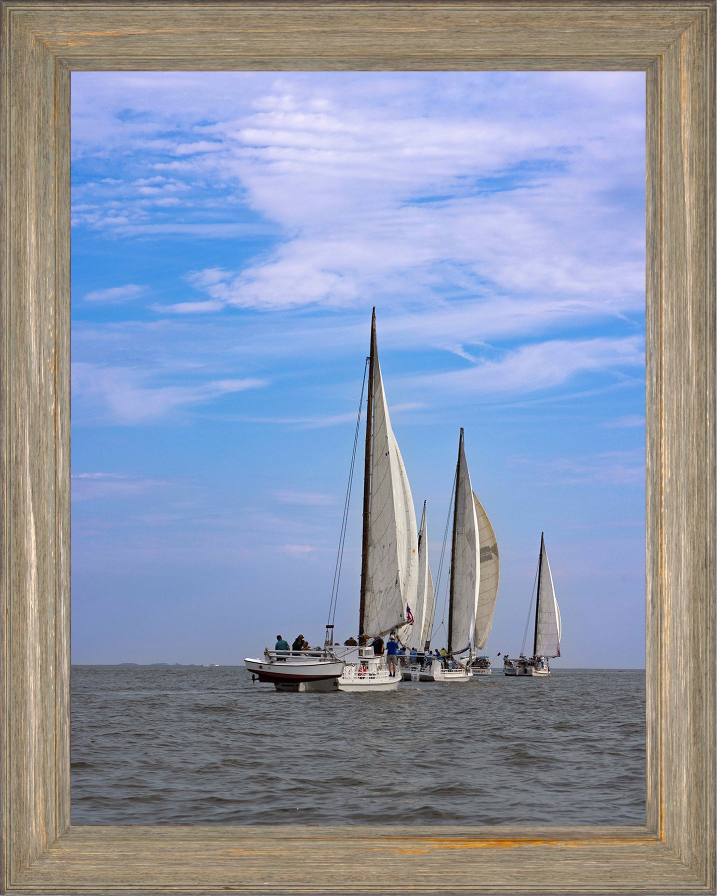 2023 Deal Island Skipjack Races - Committee Boat Run -- Digital Print