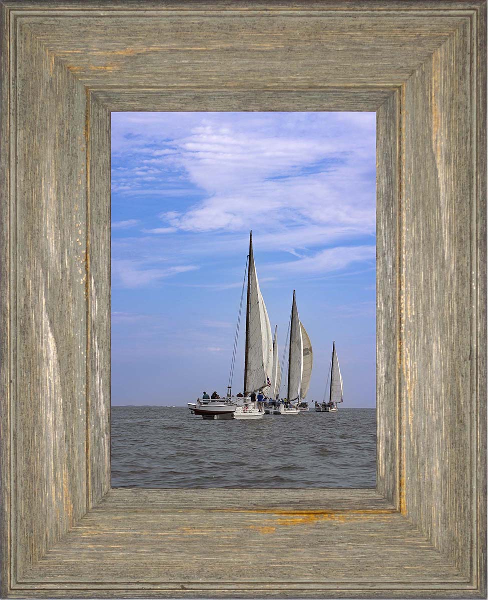 2023 Deal Island Skipjack Races - Committee Boat Run -- Digital Print