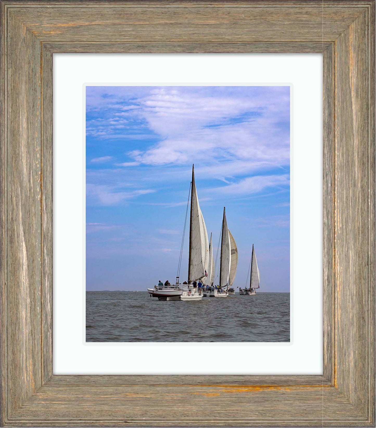 2023 Deal Island Skipjack Races - Committee Boat Run -- Digital Print