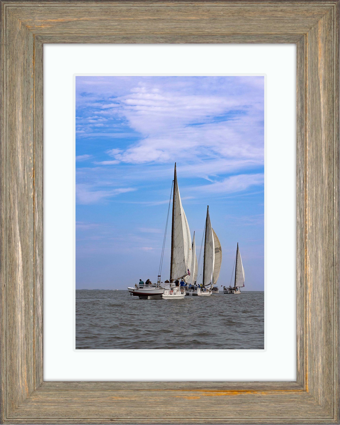 2023 Deal Island Skipjack Races - Committee Boat Run -- Digital Print