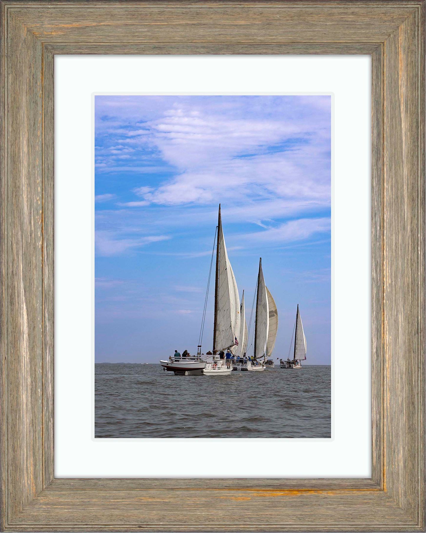 2023 Deal Island Skipjack Races - Committee Boat Run -- Digital Print