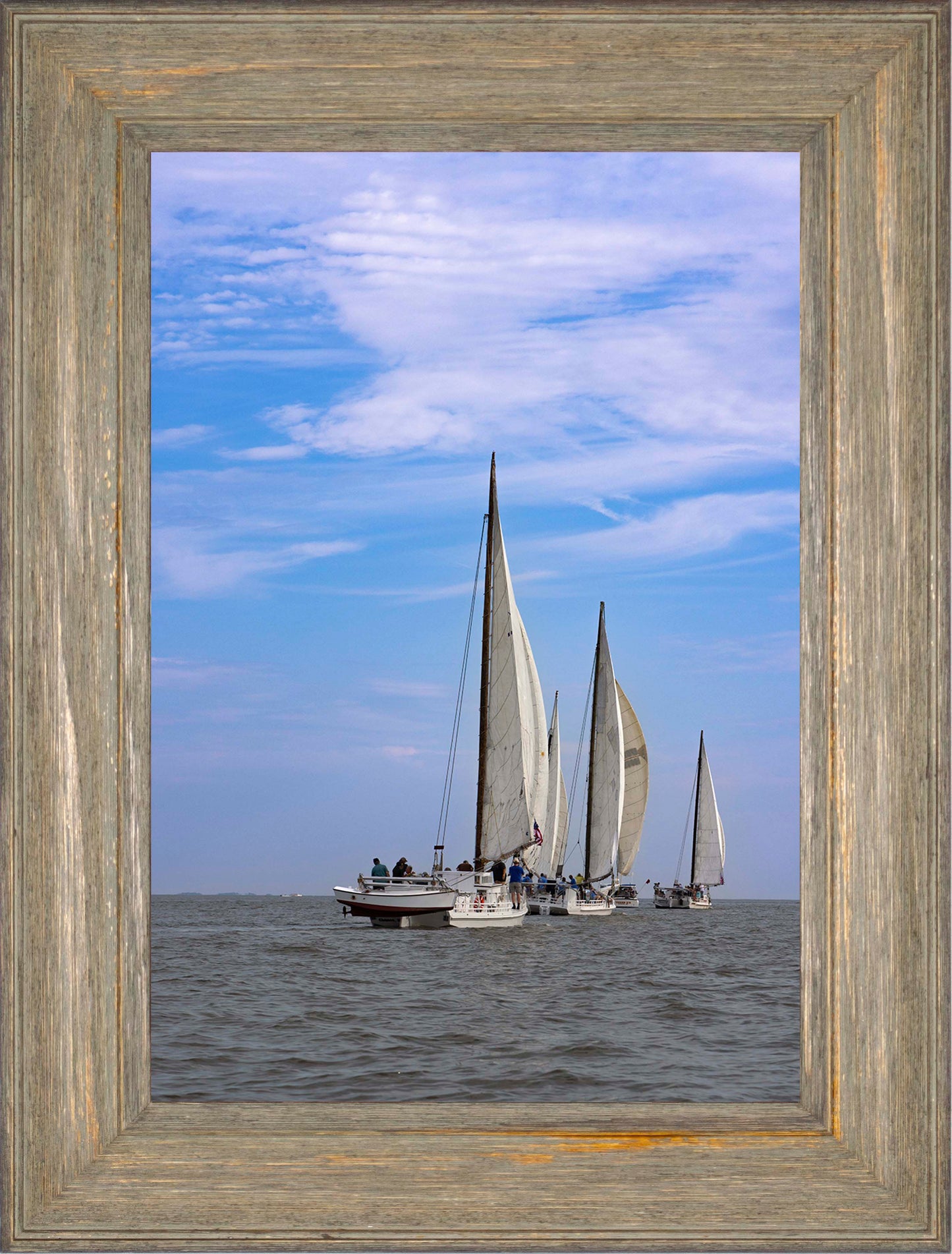 2023 Deal Island Skipjack Races - Committee Boat Run -- Digital Print