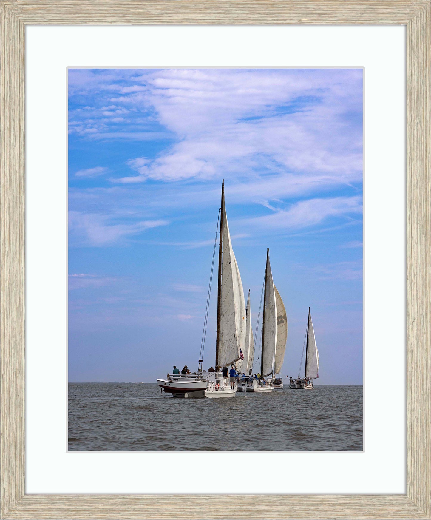 2023 Deal Island Skipjack Races - Committee Boat Run -- Digital Print