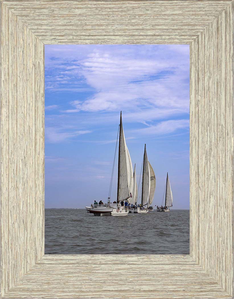 2023 Deal Island Skipjack Races - Committee Boat Run -- Digital Print